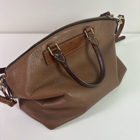 Vintage Dooney & Bourke Florentine Vachetta Brown Leather Large Juliette Satchel - Picture 4 of 16